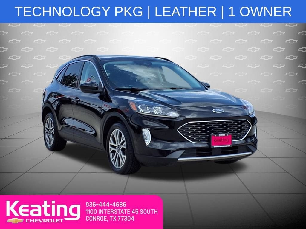 2022 Ford Escape SEL in Black — front three-quarter view