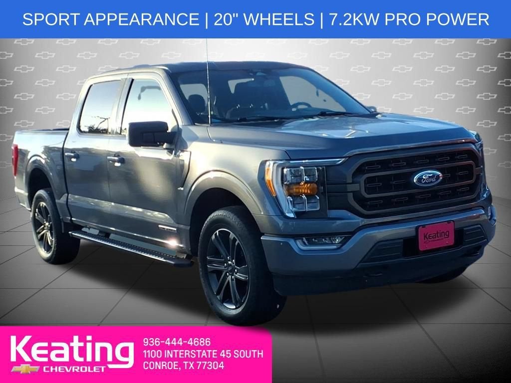 2022 Ford F-150 XLT in Gray — front three-quarter view