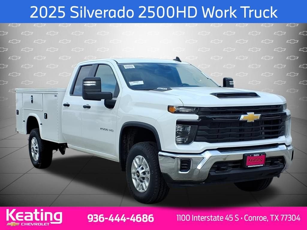 2025 Chevrolet Silverado 2500 HD WT in Summit White — front three-quarter view