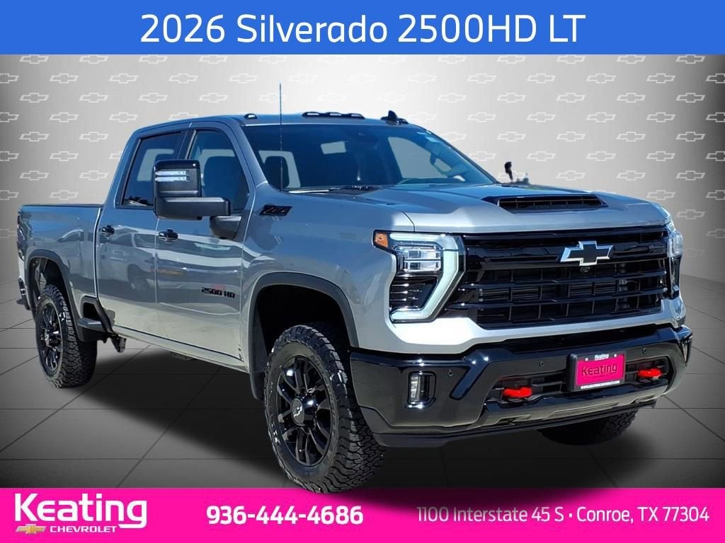 2026 Chevrolet Silverado 2500 HD LT in Sterling Gray Metallic — front three-quarter view