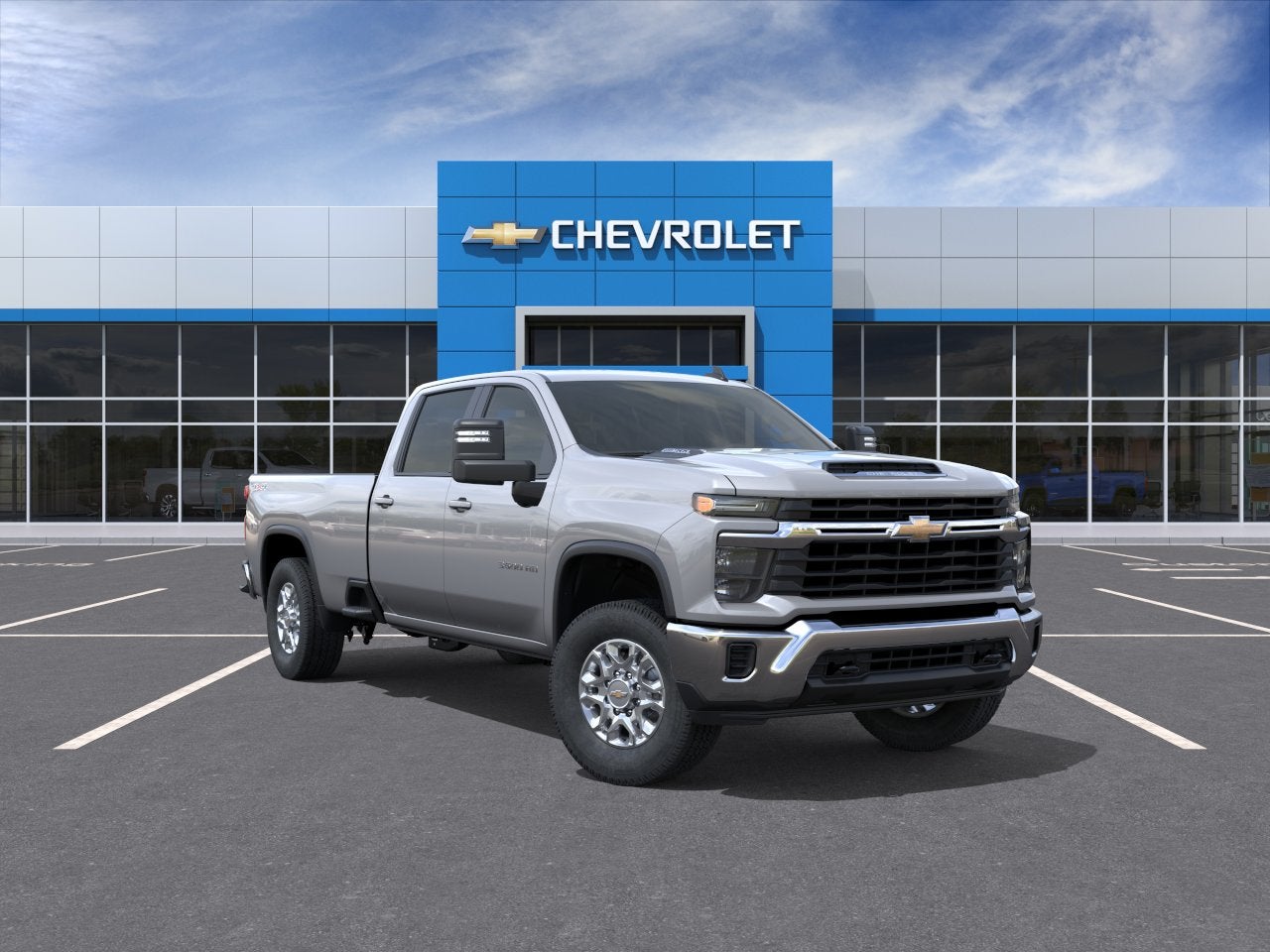 2026 Chevrolet Silverado 3500 HD LT in Sterling Gray Metallic — front three-quarter view
