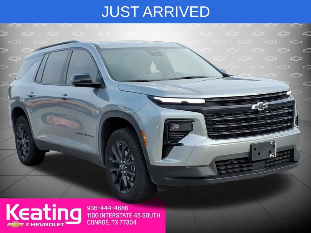 2026 Chevrolet Traverse LT in Sterling Gray Metallic — front three-quarter view