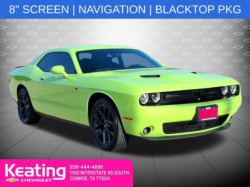 2023 Dodge Challenger SXT in Green — front three-quarter view