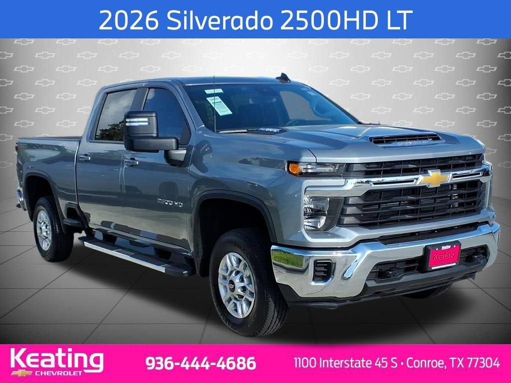 2026 Chevrolet Silverado 2500 HD LT in Sterling Gray Metallic — front three-quarter view