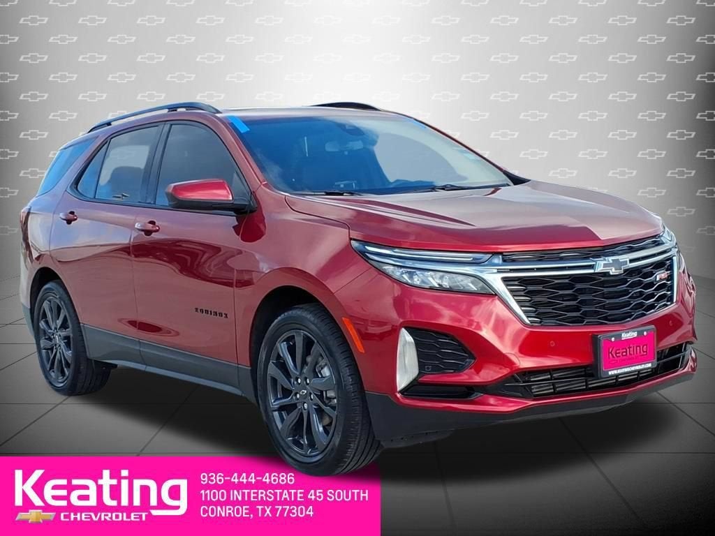 2023 Chevrolet Equinox RS in Radiant Red Tintcoat — front three-quarter view