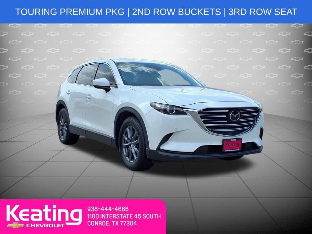 2021 Mazda Mazda CX-9 Touring in White — front three-quarter view